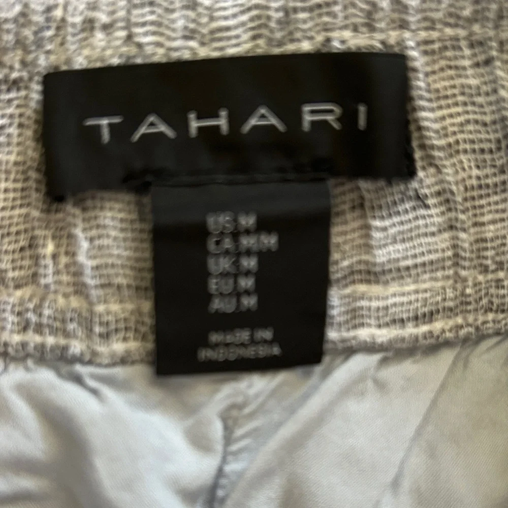 Tahari Gray Textured Pants - Picture 2 of 5